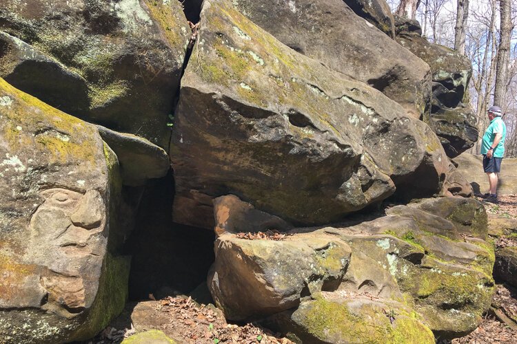 Worden's Ledges Loop trail.